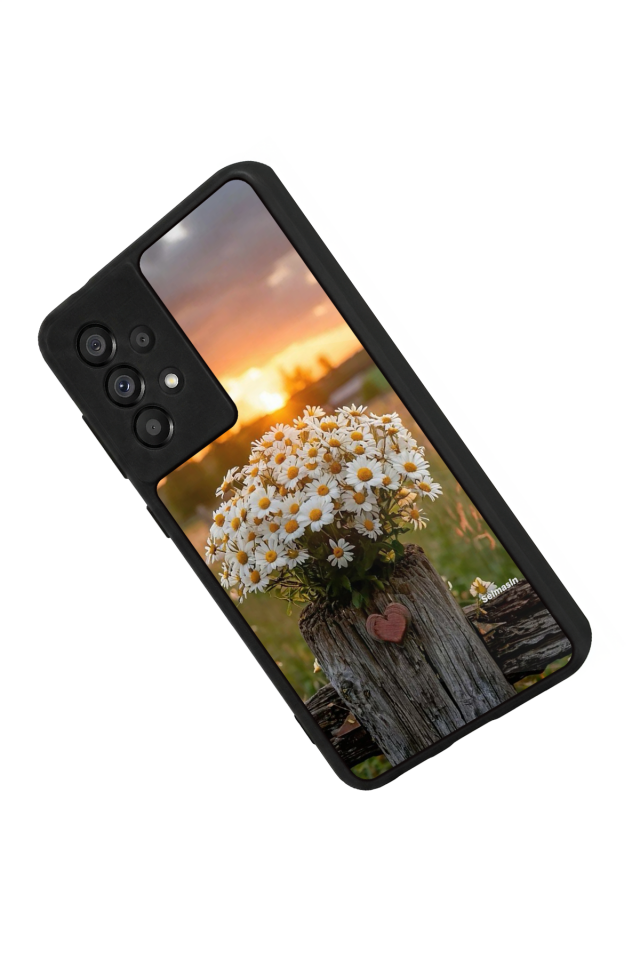 Samsung Galaxy A73 Uyumlu Cicek Tasarımlı Glossy Premium Kılıf