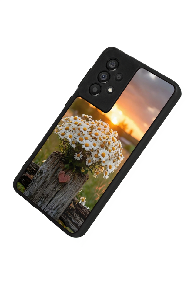 Samsung Galaxy A73 Uyumlu Cicek Tasarımlı Glossy Premium Kılıf