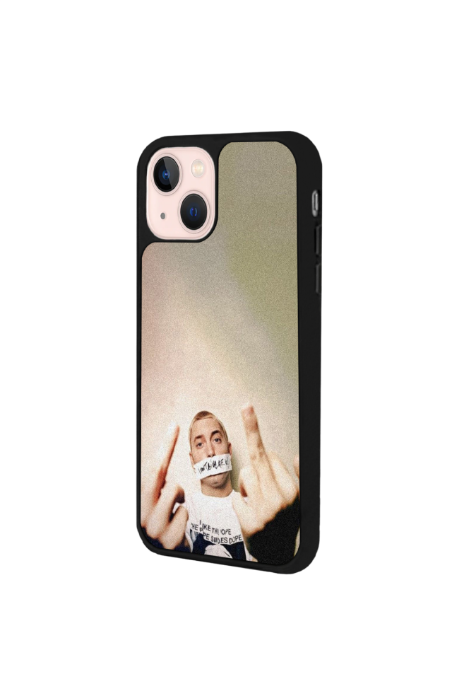 iPhone 15 Plus Uyumlu Eminem Tasarımlı Glossy Premium Kılıf