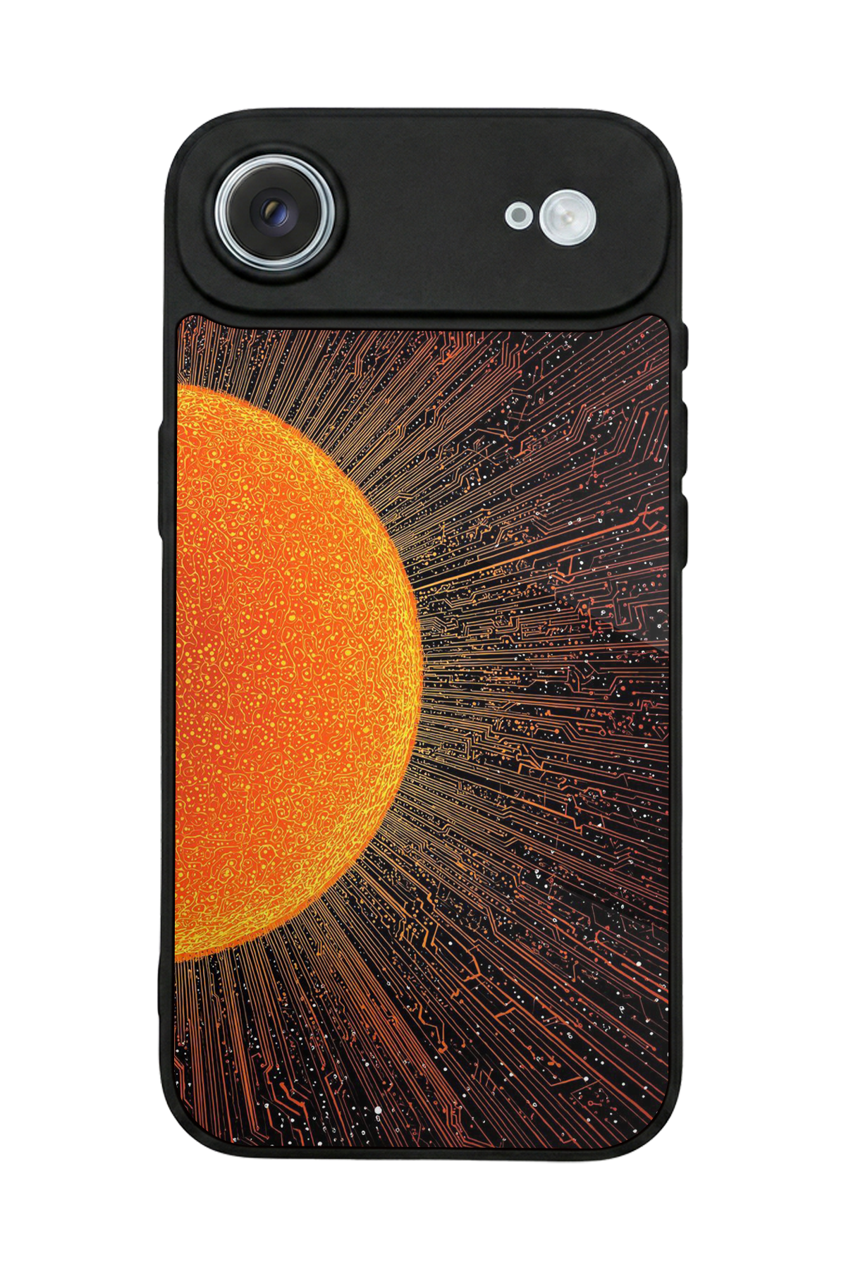 iPhone 17 Air Uyumlu Güneş Tasarımlı Glossy Premium Kılıf