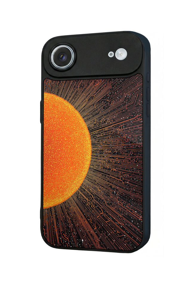 iPhone 17 Air Uyumlu Güneş Tasarımlı Glossy Premium Kılıf