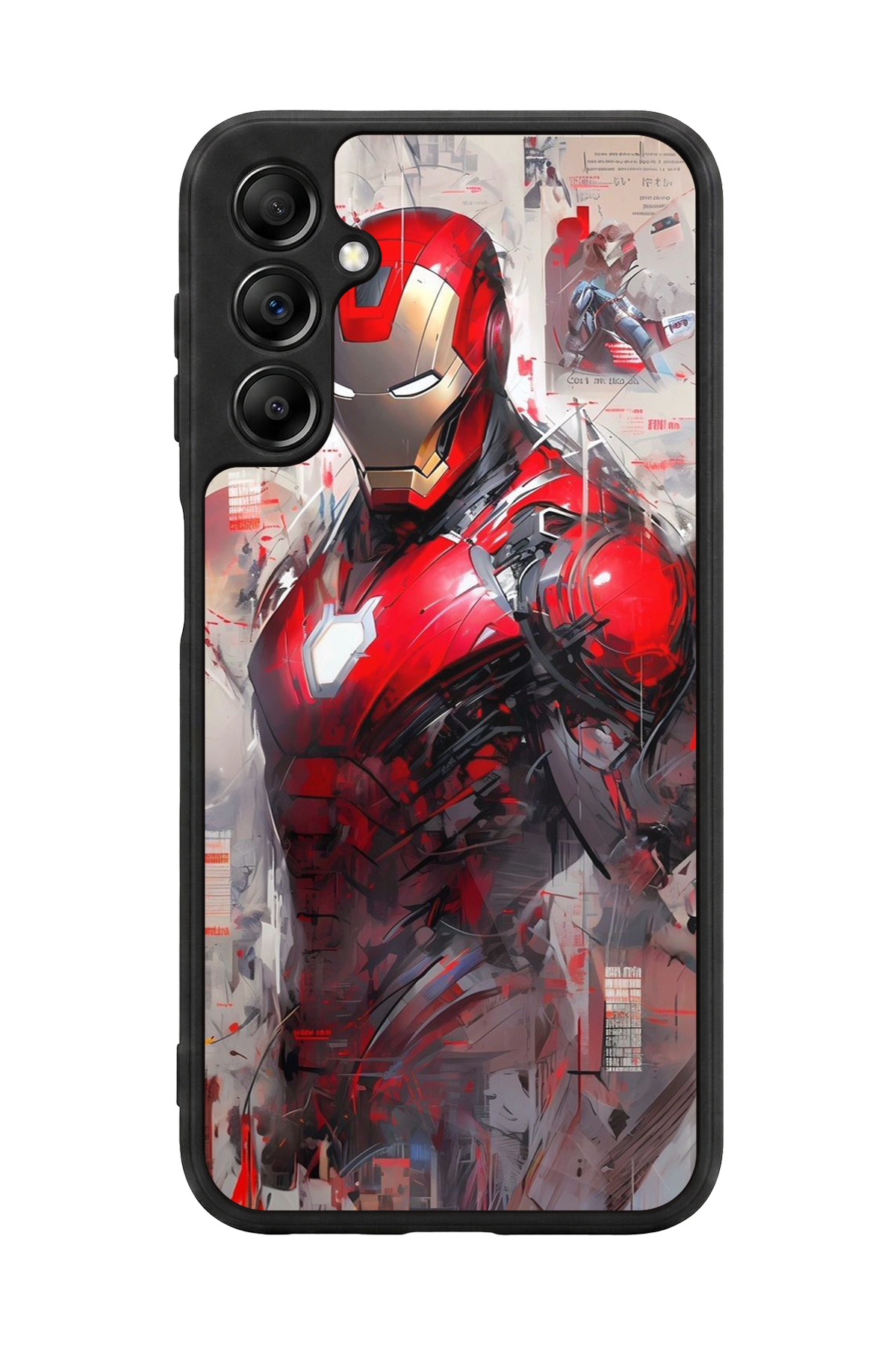 Samsung Galaxy A14 Uyumlu Iron Man ( Demir Adam ) Tasarımlı Glossy Premium Kılıf