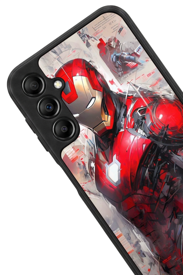 Samsung Galaxy A14 Uyumlu Iron Man ( Demir Adam ) Tasarımlı Glossy Premium Kılıf