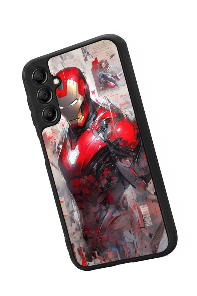 Samsung Galaxy A14 Uyumlu Iron Man ( Demir Adam ) Tasarımlı Glossy Premium Kılıf