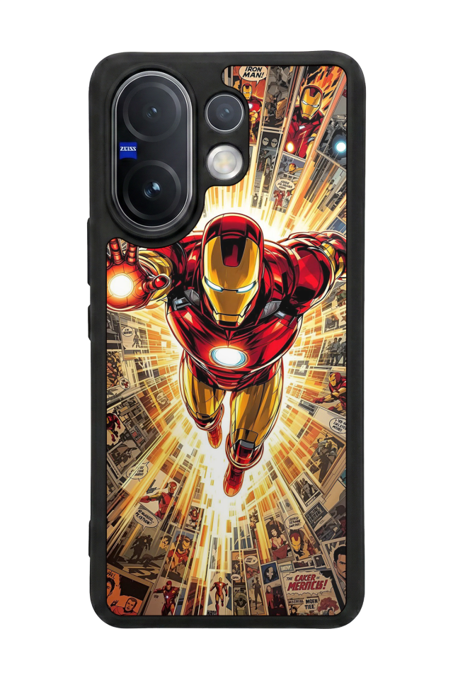 Vivo V60 Uyumlu  Iron Man ( Demir Adam ) Tasarımlı Glossy Premium Kılıf
