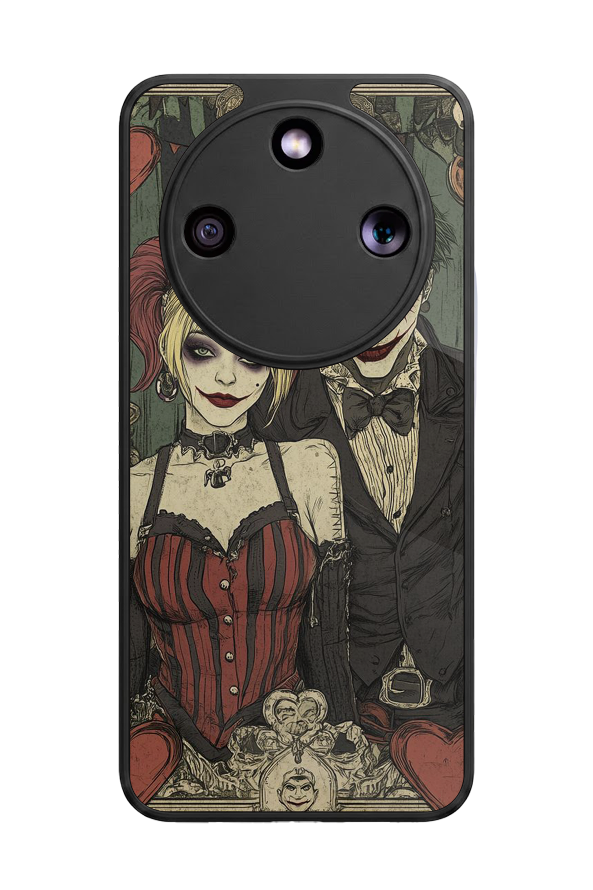Honor Magic 8 Lite Uyumlu Kalp Love Tasarımlı Glossy Premium Kılıf
