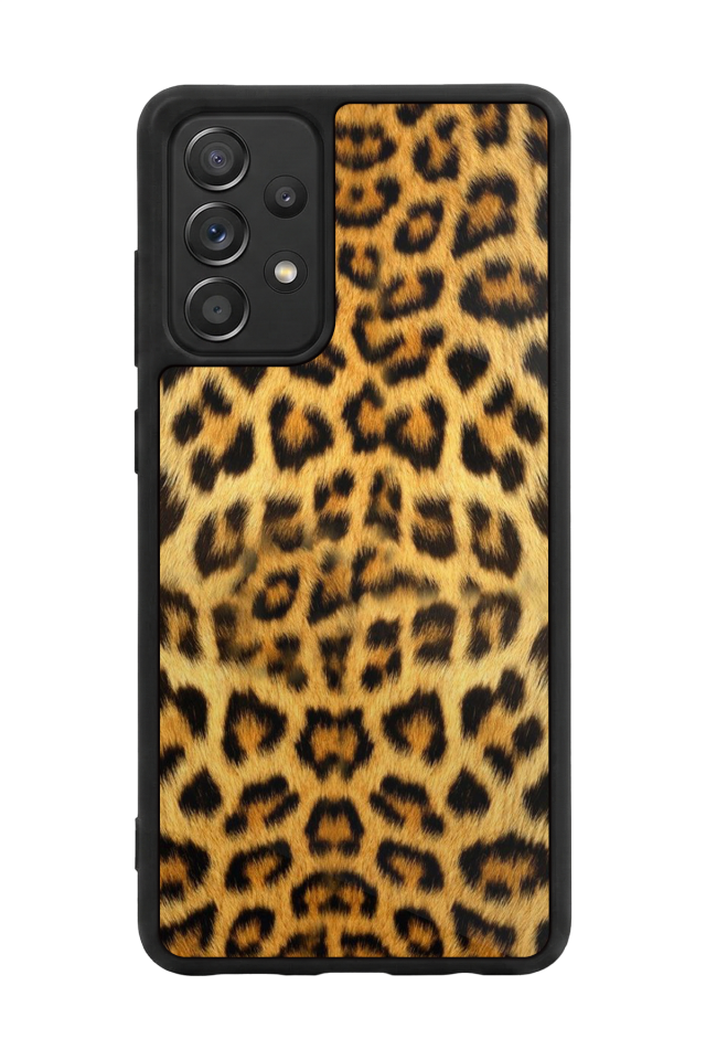 Samsung Galaxy A72 Uyumlu Leopar Tasarımlı Glossy Premium Kılıf