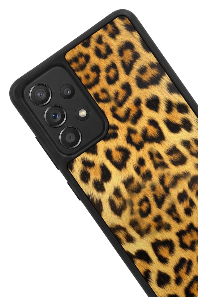 Samsung Galaxy A72 Uyumlu Leopar Tasarımlı Glossy Premium Kılıf