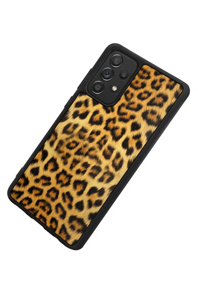 Samsung Galaxy A72 Uyumlu Leopar Tasarımlı Glossy Premium Kılıf
