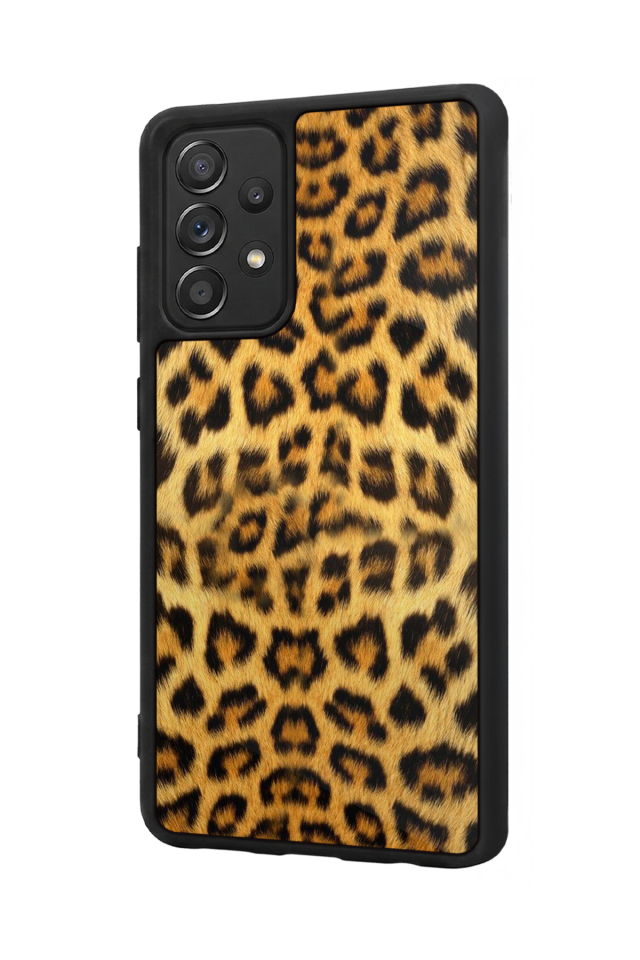 Samsung Galaxy A72 Uyumlu Leopar Tasarımlı Glossy Premium Kılıf