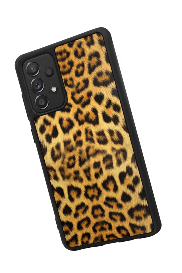 Samsung Galaxy A72 Uyumlu Leopar Tasarımlı Glossy Premium Kılıf