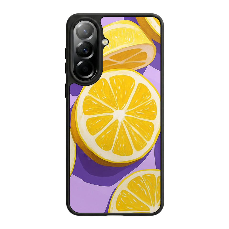 Samsung Galaxy A37 Uyumlu Limon Tasarımlı Glossy Premium Kılıf