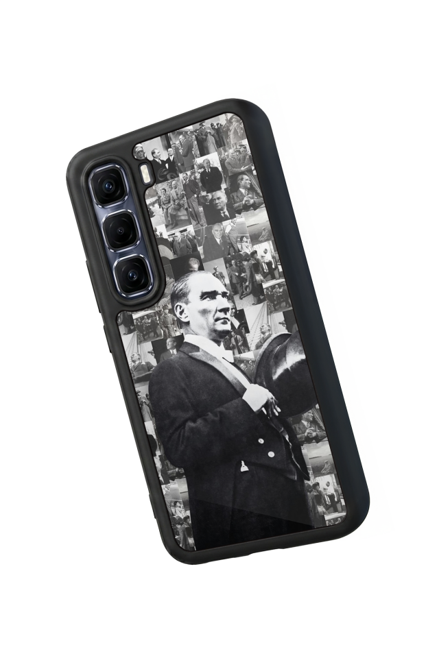 Infinix Hot 60 Pro Plus Uyumlu Mustafa Kemal Ataturk Tasarımlı Glossy Premium Kılıf