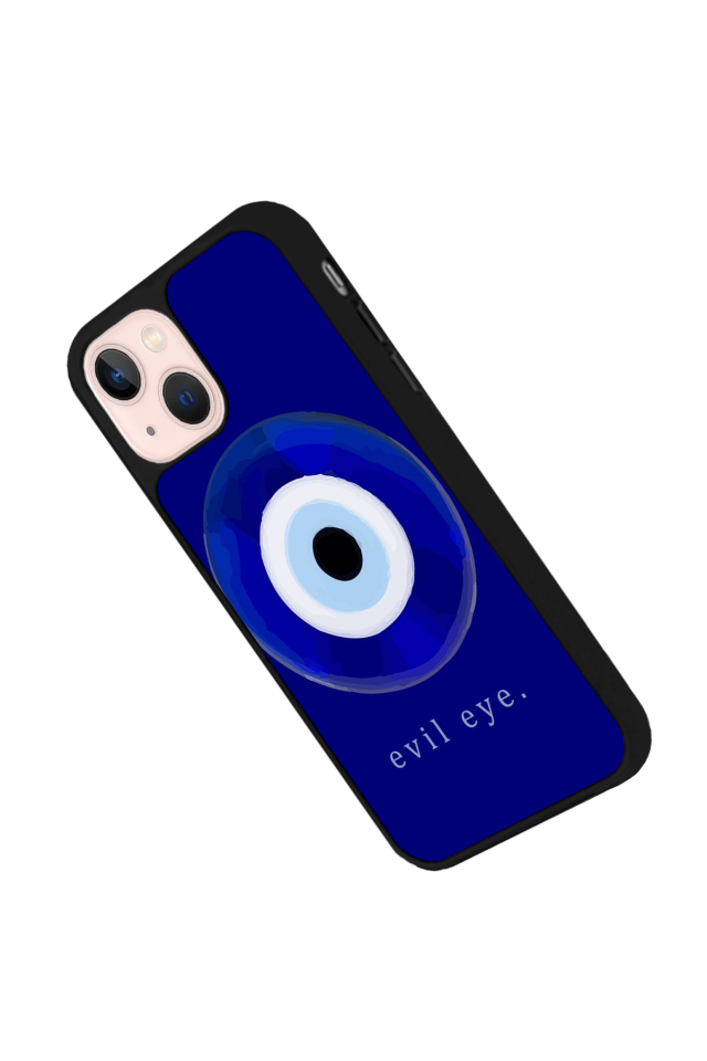 iPhone 13/14 Uyumlu Nazar Tasarımlı Glossy Premium Kılıf