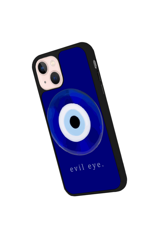 iPhone 13/14 Uyumlu Nazar Tasarımlı Glossy Premium Kılıf