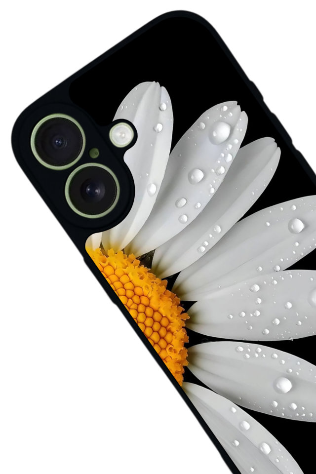 iPhone 17 Uyumlu Papatya Tasarımlı Glossy Premium Kılıf