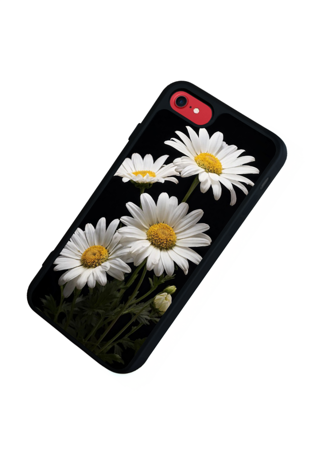 iPhone 7 Uyumlu Papatya Tasarımlı Glossy Premium Kılıf