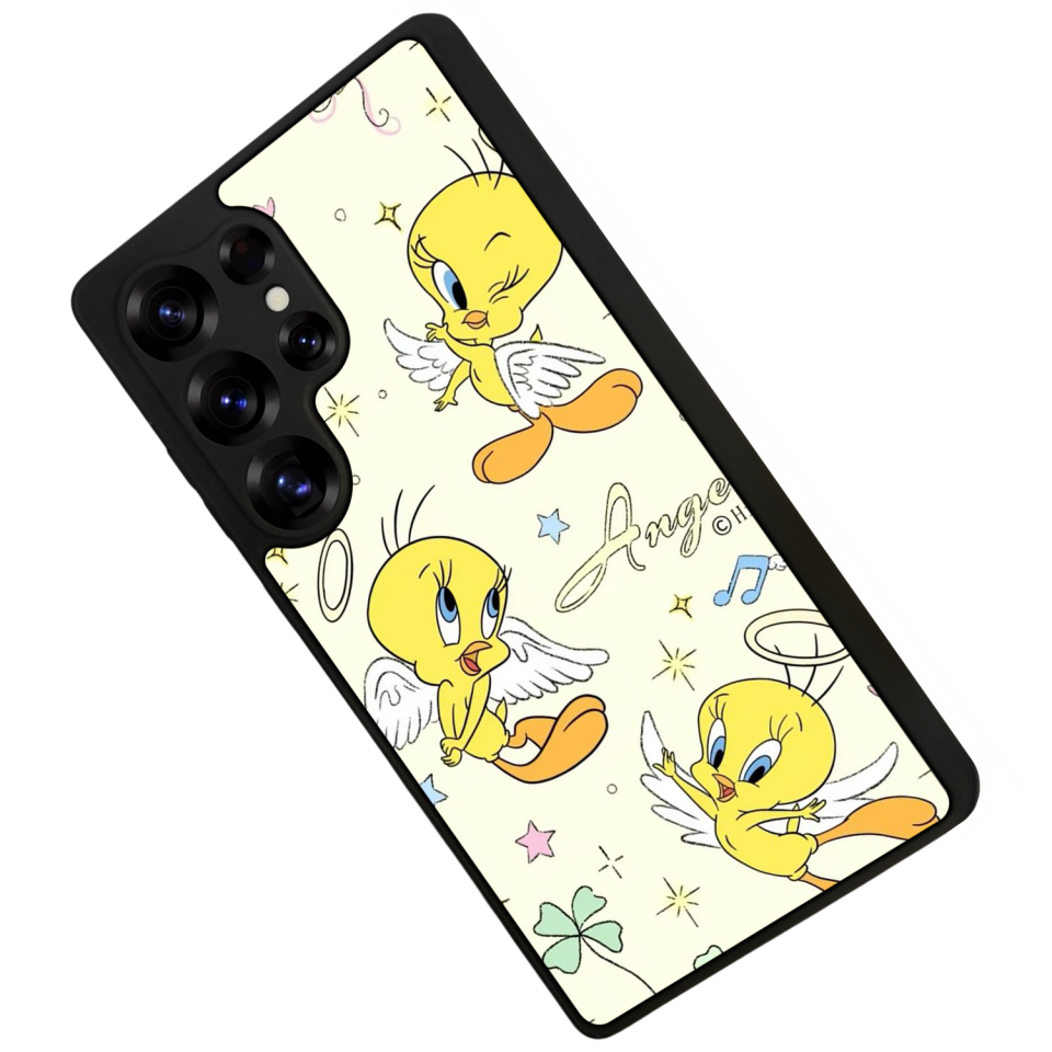 Samsung Galaxy S25 Ultra Uyumlu Tweety Tasarımlı Glossy Premium Kılıf