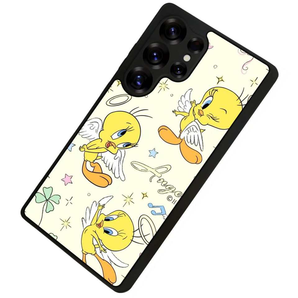 Samsung Galaxy S25 Ultra Uyumlu Tweety Tasarımlı Glossy Premium Kılıf