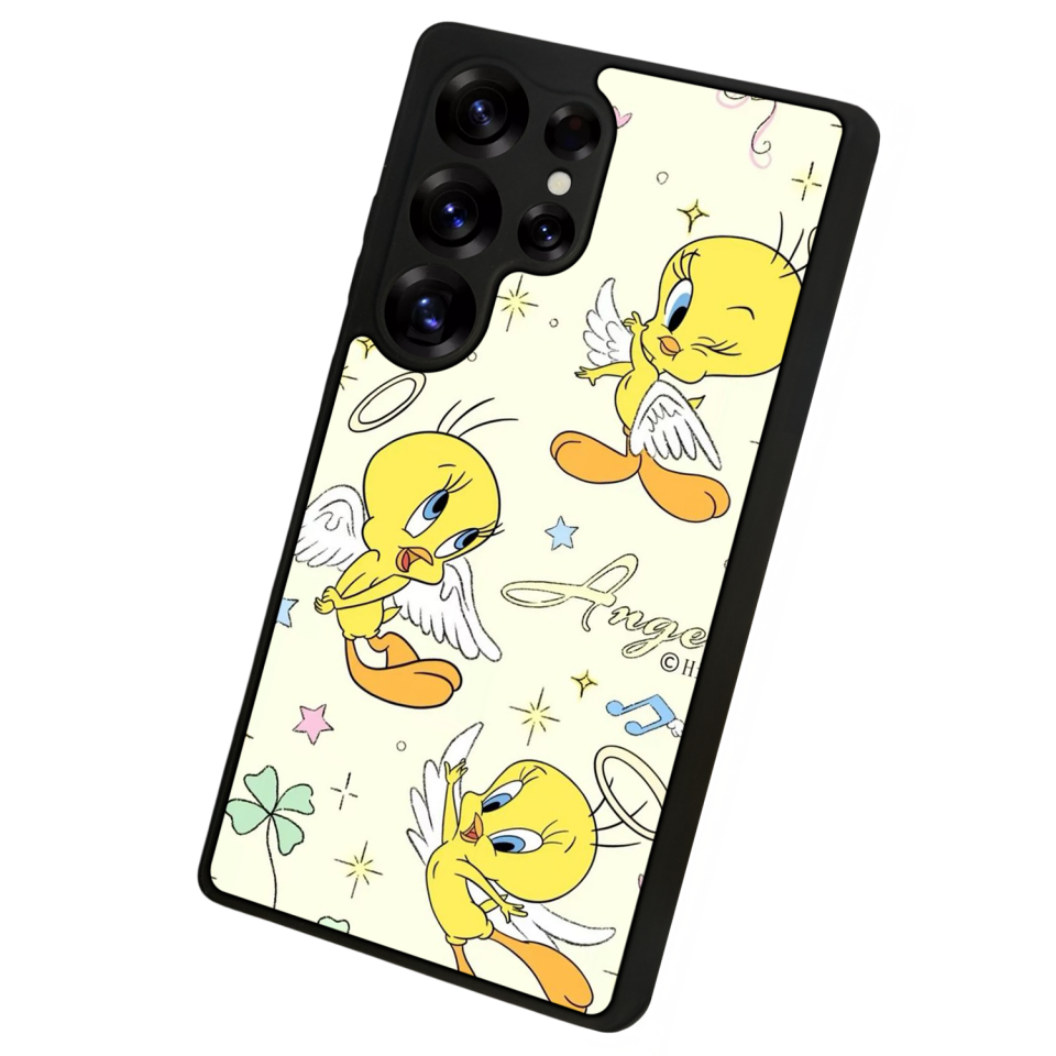 Samsung Galaxy S25 Ultra Uyumlu Tweety Tasarımlı Glossy Premium Kılıf