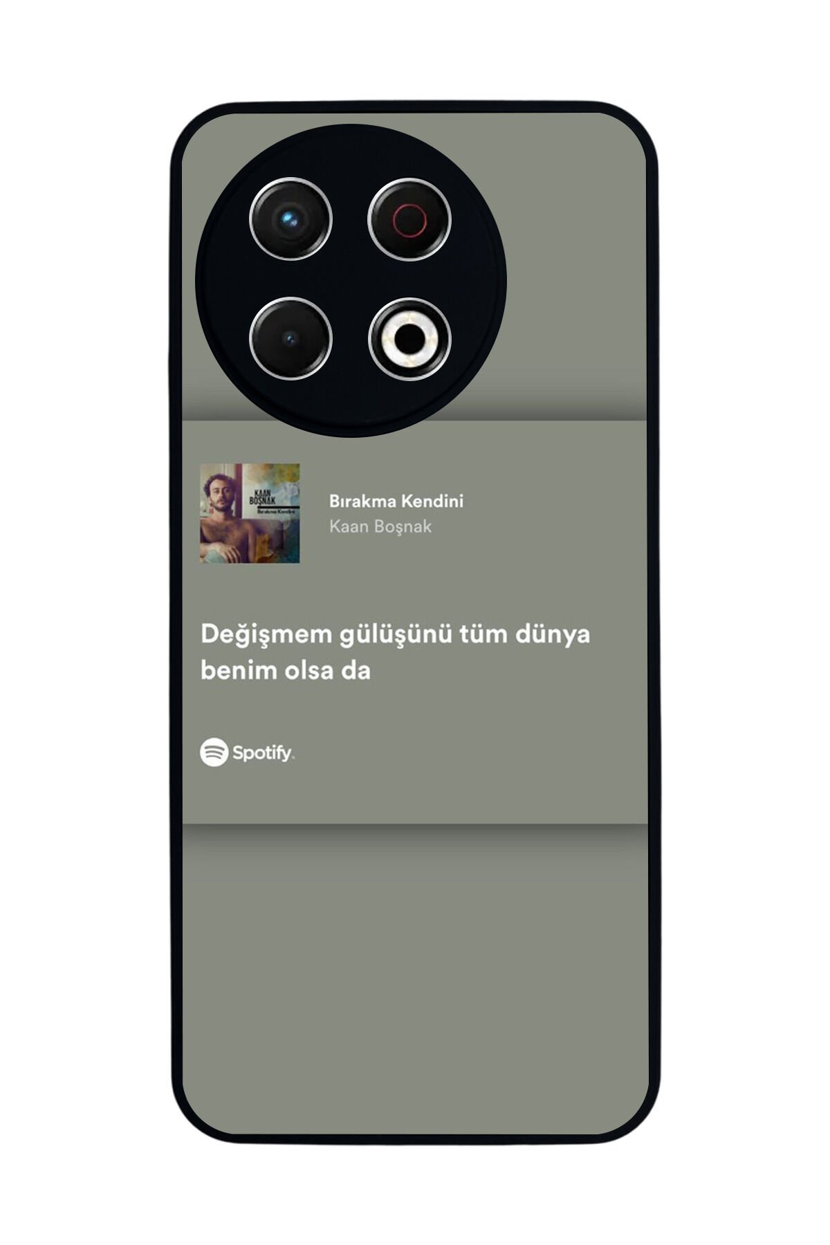 Tecno Spark 30 Pro Uyumlu Sarki Sozleri Tasarımlı Glossy Premium Kılıf