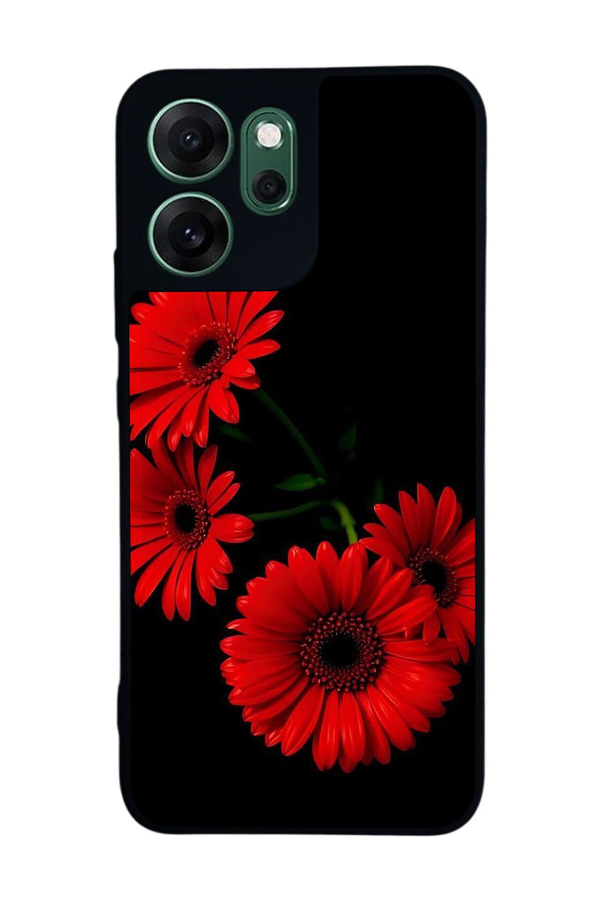 Oppo Reno 14F Uyumlu Cicek Tasarımlı Glossy Premium Kılıf