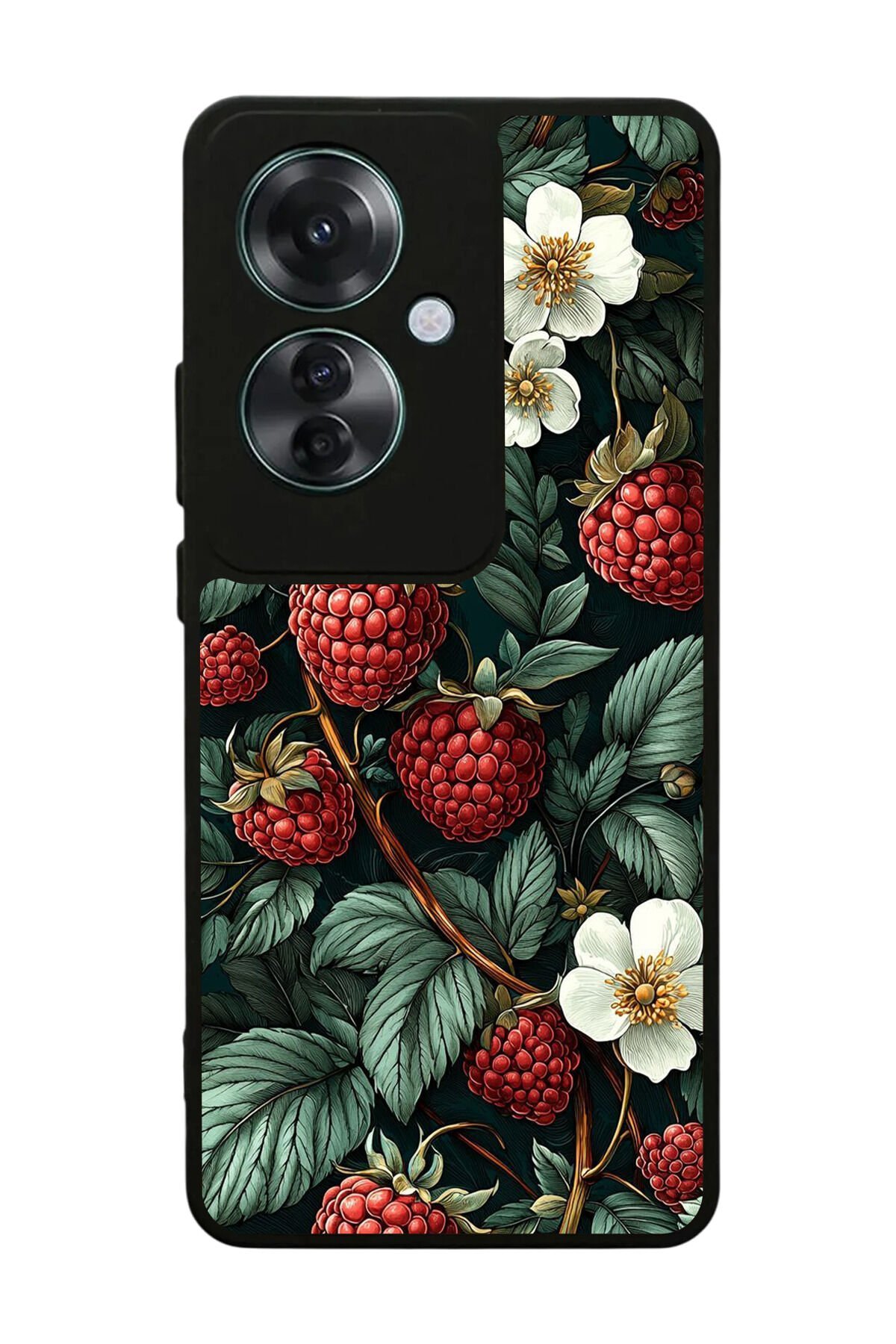 Oppo Reno 11F Uyumlu Botanik Tasarımlı Glossy Premium Kılıf