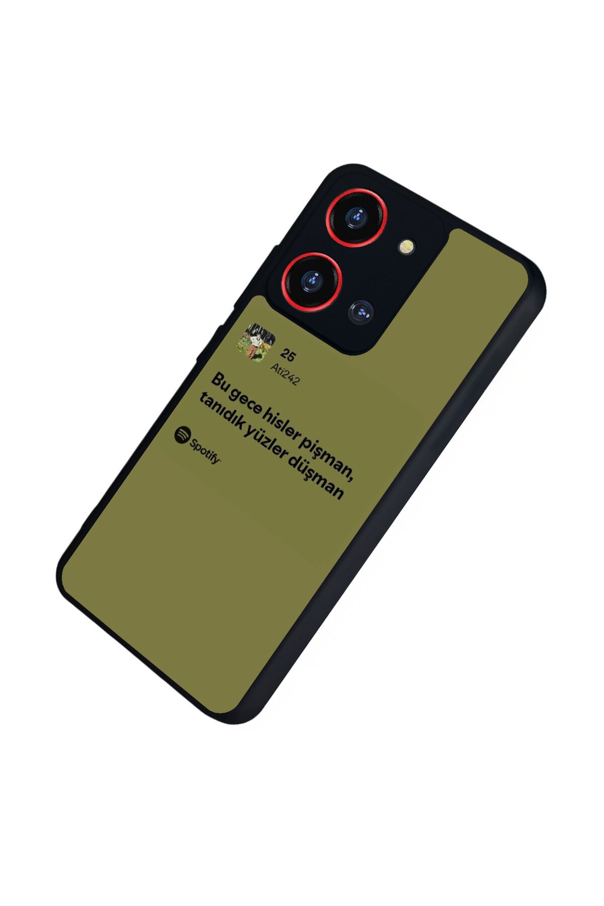 Reeder S19 Max Pro S ZOOM Uyumlu Sarki Sozleri Tasarımlı Glossy Premium Kılıf