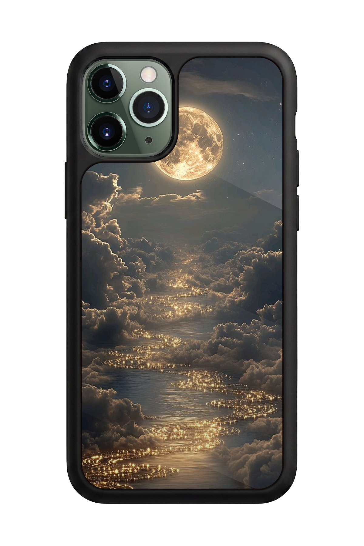 iPhone 11 Pro Uyumlu Ay Tasarımlı Glossy Premium Kılıf