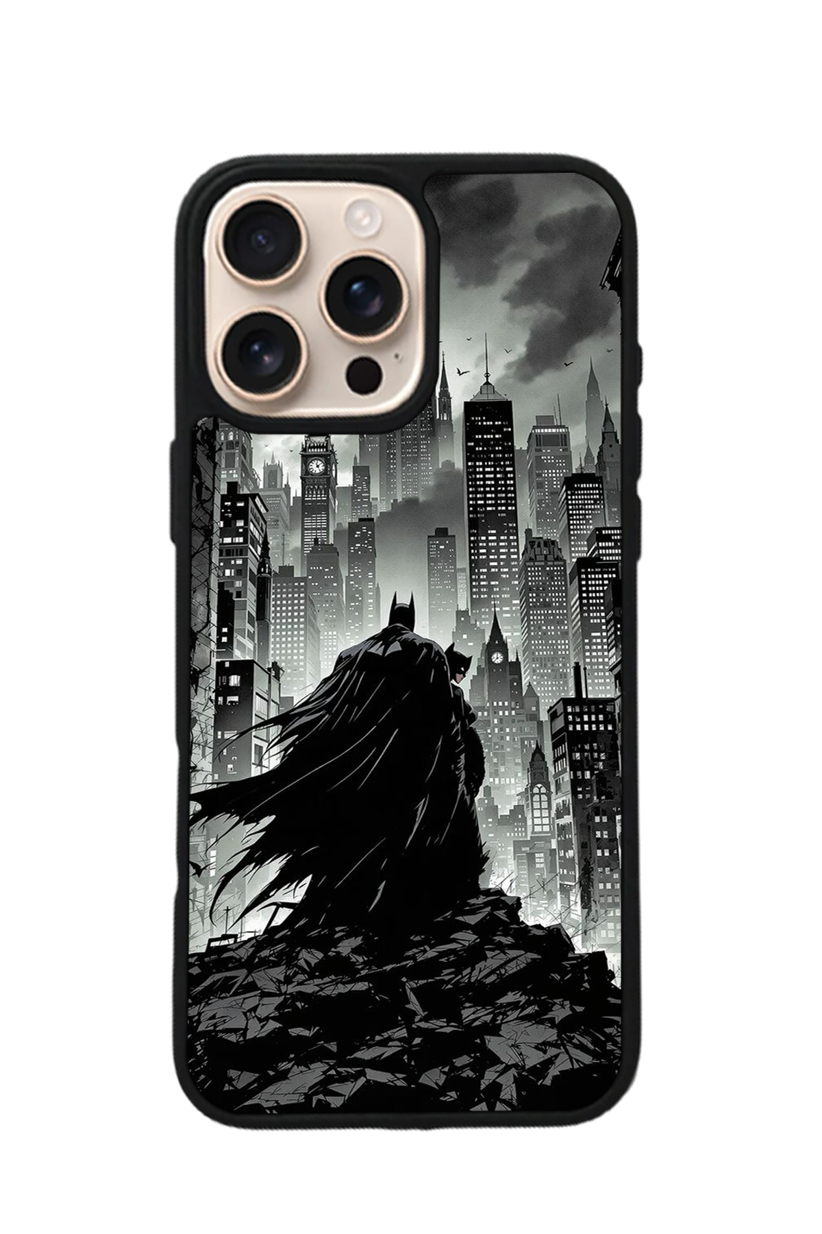 iPhone 16 Pro Max Uyumlu Batman Tasarımlı Glossy Premium Kılıf
