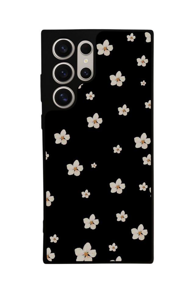 Samsung Galaxy S22 Ultra Uyumlu Cicek Tasarımlı Glossy Premium Kılıf