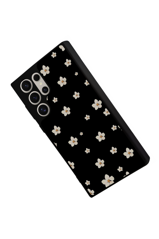 Samsung Galaxy S22 Ultra Uyumlu Cicek Tasarımlı Glossy Premium Kılıf