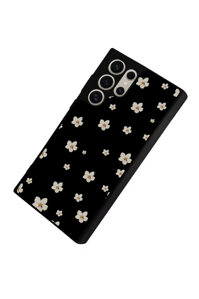 Samsung Galaxy S22 Ultra Uyumlu Cicek Tasarımlı Glossy Premium Kılıf