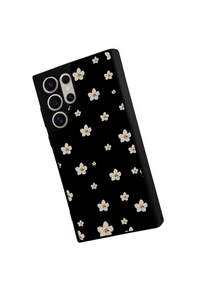 Samsung Galaxy S22 Ultra Uyumlu Cicek Tasarımlı Glossy Premium Kılıf