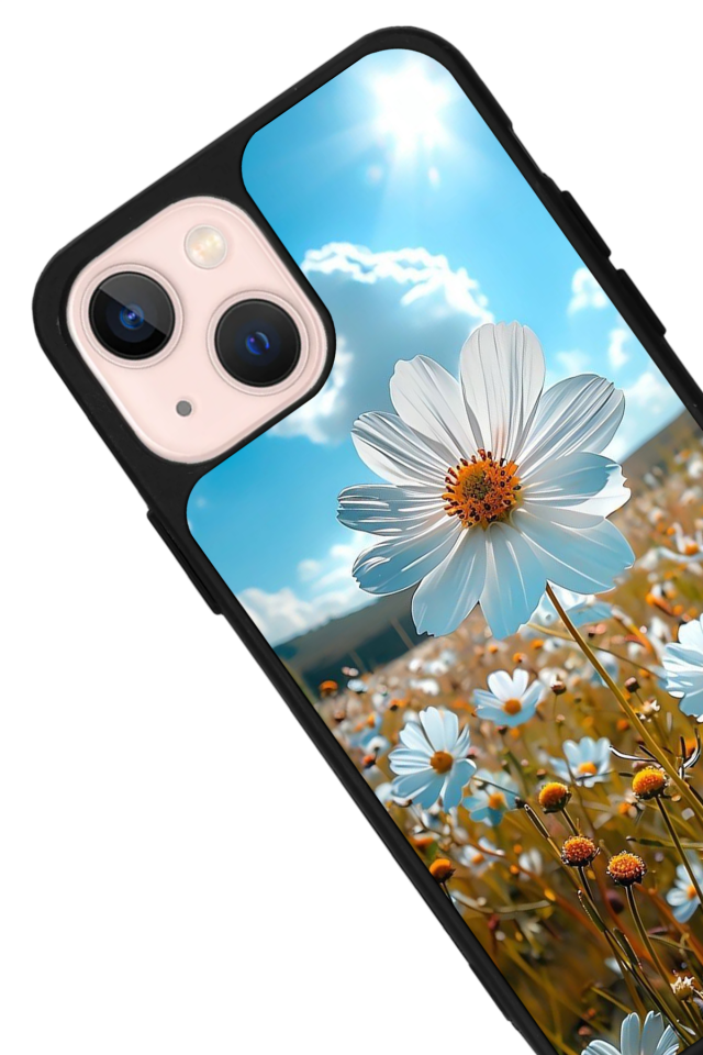 iPhone 14 Plus Uyumlu Cicek Tasarımlı Glossy Premium Kılıf