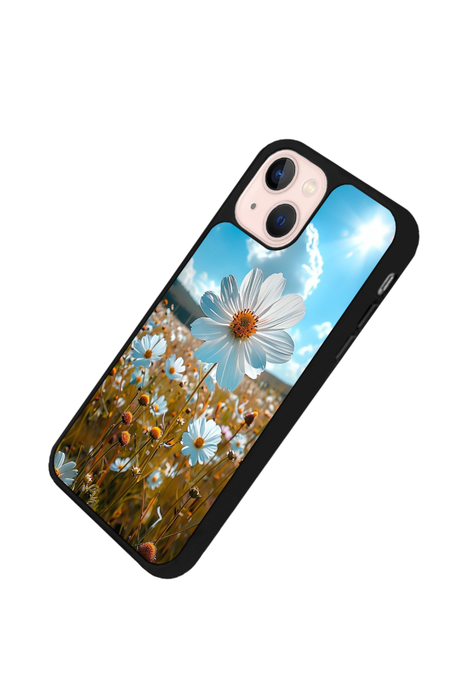 iPhone 14 Plus Uyumlu Cicek Tasarımlı Glossy Premium Kılıf