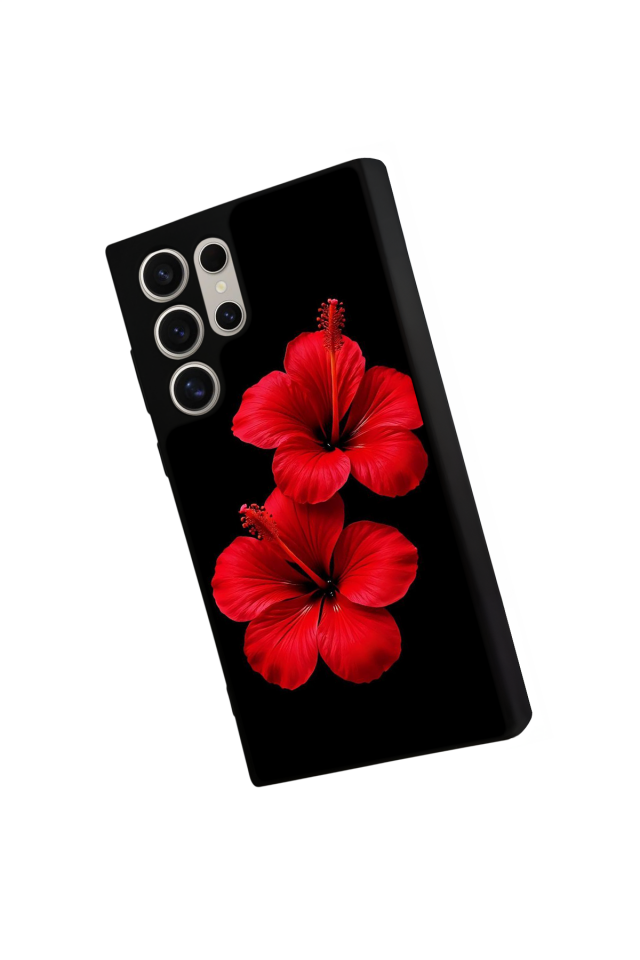 Samsung Galaxy S24 Ultra Uyumlu Cicek Tasarımlı Glossy Premium Kılıf