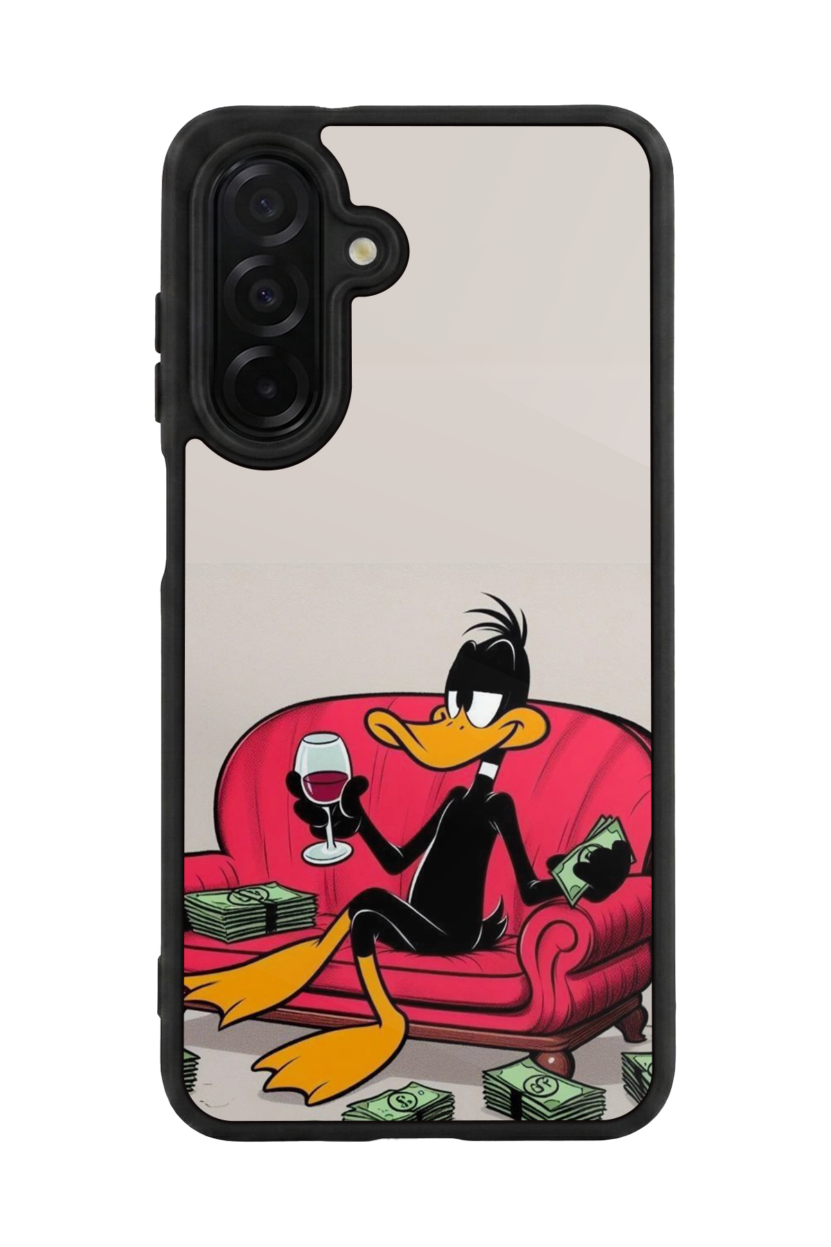 Samsung Galaxy A26 Uyumlu Daffy duck Tasarımlı Glossy Premium Kılıf