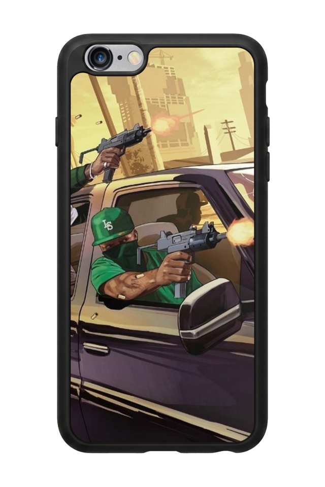 iPhone 6 Plus Uyumlu GTA Tasarımlı Glossy Premium Kılıf