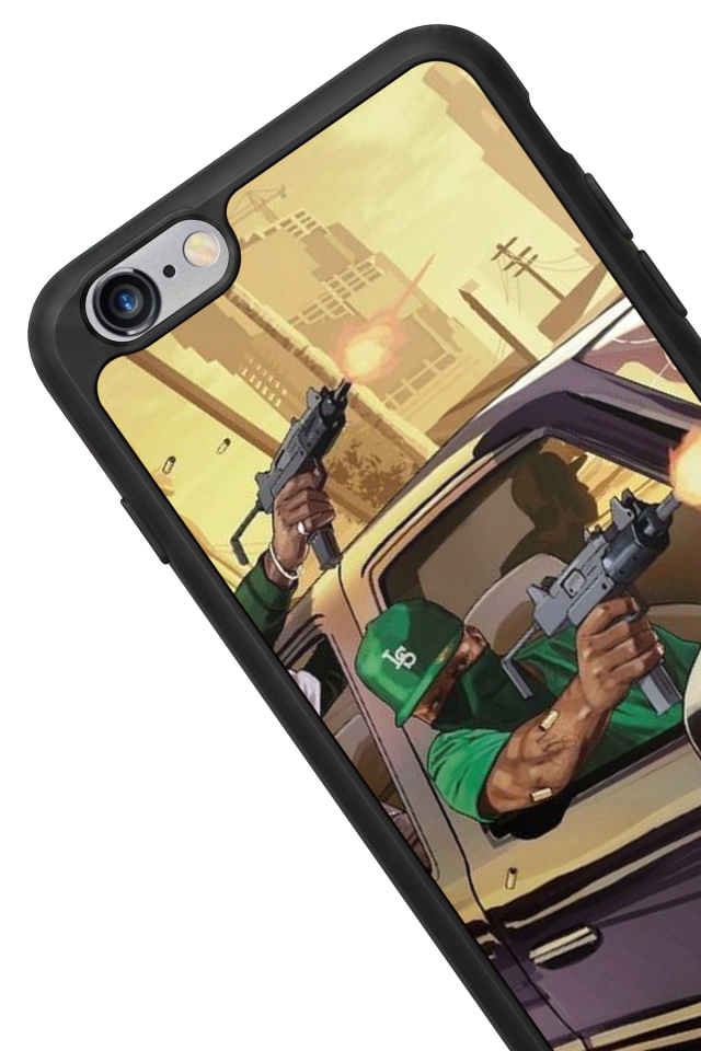 iPhone 6 Plus Uyumlu GTA Tasarımlı Glossy Premium Kılıf