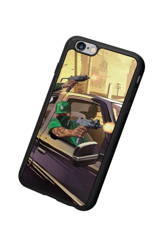 iPhone 6 Plus Uyumlu GTA Tasarımlı Glossy Premium Kılıf