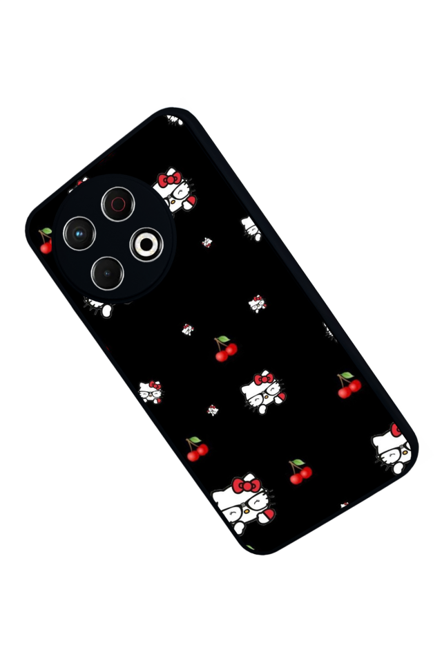 Tecno Spark 30 Pro Uyumlu HelloKitty Tasarımlı Glossy Premium Kılıf