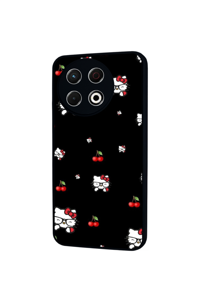 Tecno Spark 30 Pro Uyumlu HelloKitty Tasarımlı Glossy Premium Kılıf