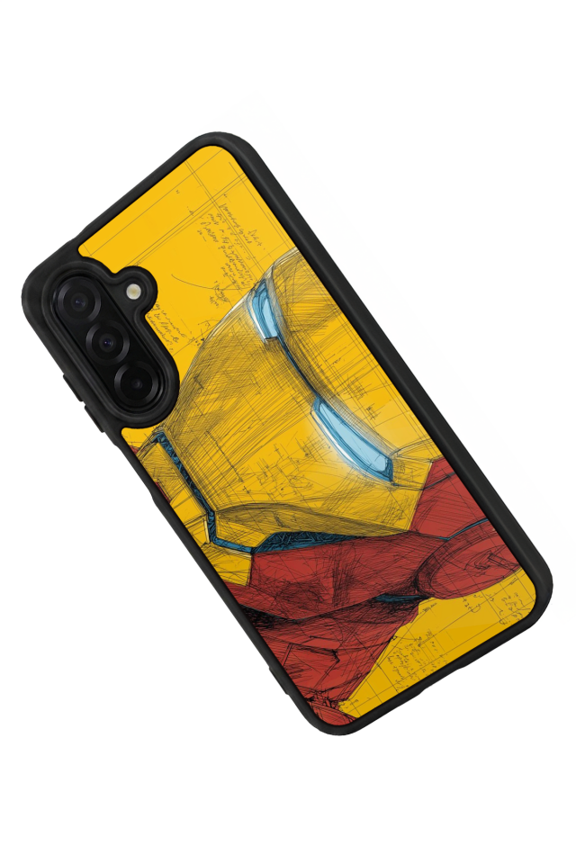 Samsung Galaxy A56 Uyumlu  Iron Man ( Demir Adam ) Tasarımlı Glossy Premium Kılıf