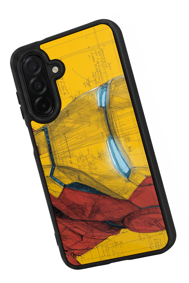 Samsung Galaxy A56 Uyumlu  Iron Man ( Demir Adam ) Tasarımlı Glossy Premium Kılıf