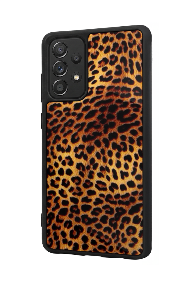 Samsung Galaxy A72 Uyumlu Leopar Tasarımlı Glossy Premium Kılıf