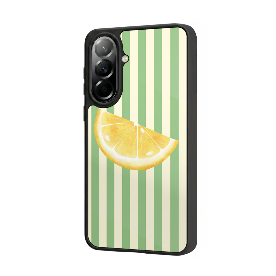 Samsung Galaxy A37 Uyumlu Limon Tasarımlı Glossy Premium Kılıf
