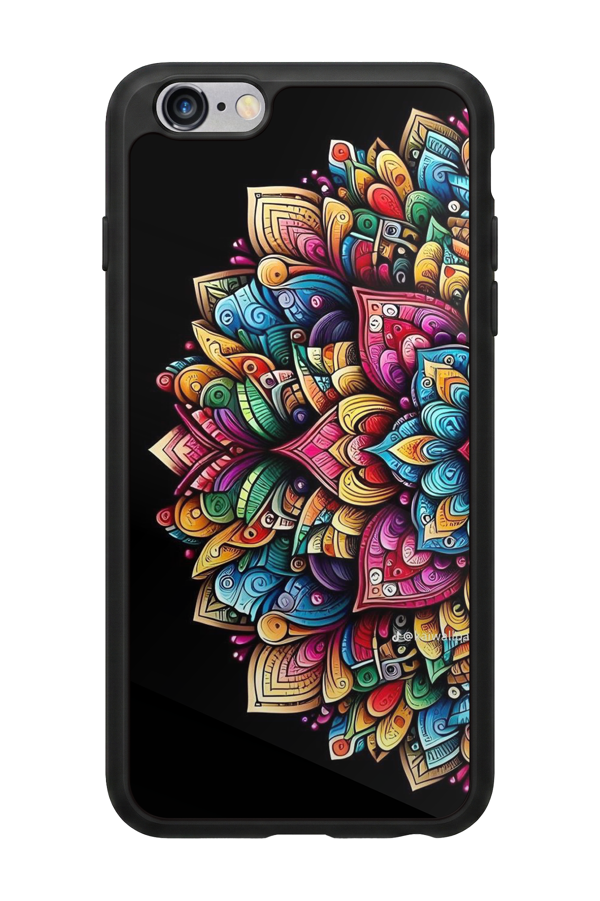 iPhone 6 Plus Uyumlu Mandala Tasarımlı Glossy Premium Kılıf