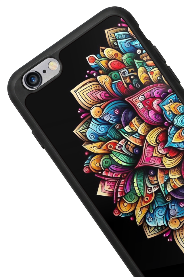 iPhone 6 Plus Uyumlu Mandala Tasarımlı Glossy Premium Kılıf
