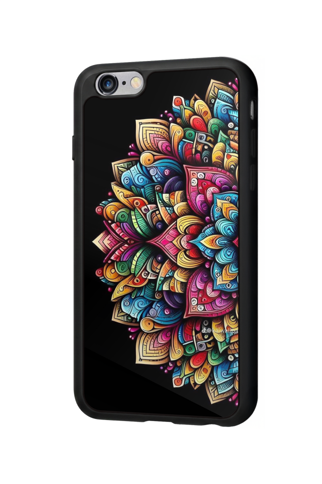 iPhone 6 Plus Uyumlu Mandala Tasarımlı Glossy Premium Kılıf